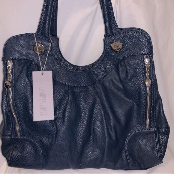 Jennifer Lopez Handbags - JENNIFER LOPEZ Navy Satchel